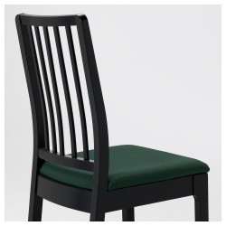 Фото3.Крісло,чорний, сидіння Gunnared  темно-зелений EKEDALEN IKEA 892.970.69